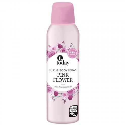 Today Deospray Bodyspray Pink Flower 200ml